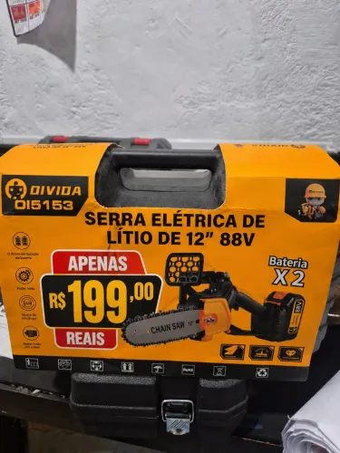 Motosserra Elétrica a Bateria