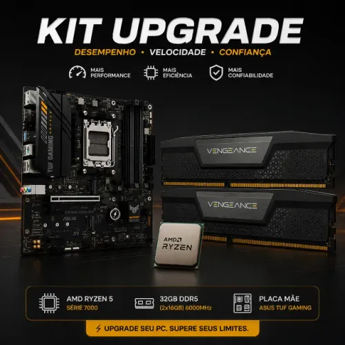 Kit Upgrade DDR5 Ryzen 5 7500F 32GB RAM 5200 A620M PLUS TUF