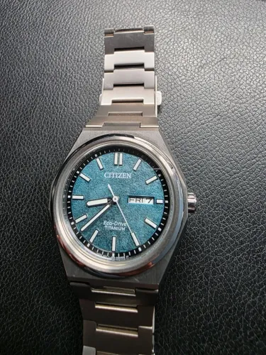 Relógio Citizen Aw0130-85xe Zenshin Verde/turquesa Masculino