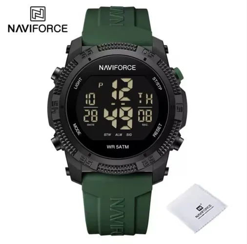 Relógio Masculino NAVIFORCE Esportivo com Pulseira de Silicone