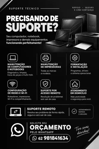 Suporte geral em computadores e impressoras