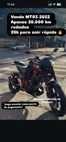 YAMAHA MT-03 2022 | APENAS 20.000 KM RODADOS