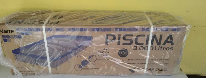 Piscina 3000L Com Filtro e Kit Limpeza.