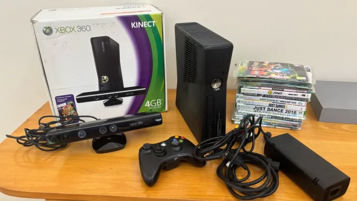 Xbox 360 original na caixa + kinect + 29 jogos 