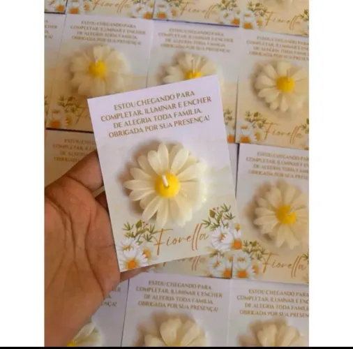 Velas artesanais aromáticas margarida.