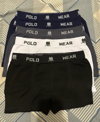 Kit 5 cuecas Polo Wear Boxer Masculina S/costura- G