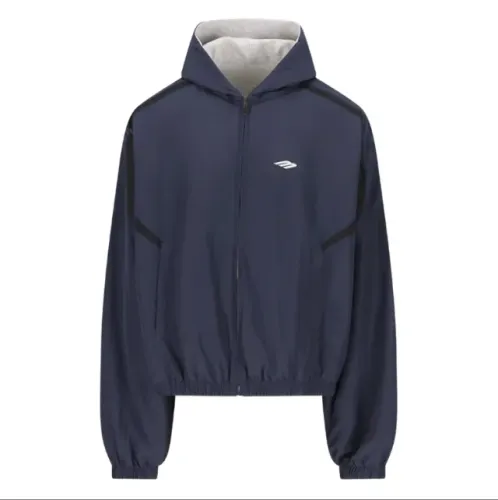 jaqueta balenciaga reversível azul & cinza