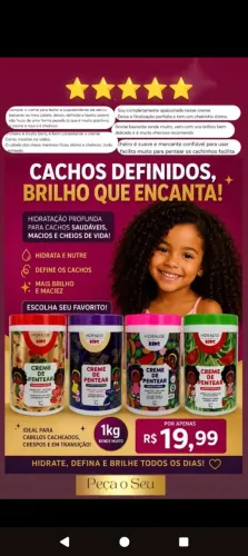 Creme de pentear finalizador kids