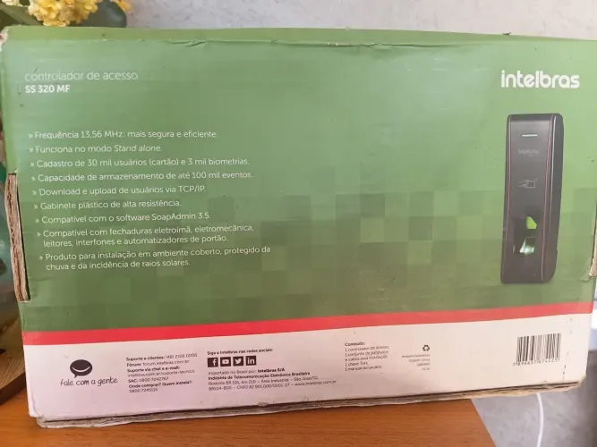 Controlador de acesso intelbras novo ss320mf