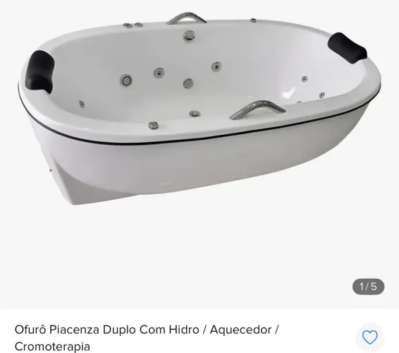 Grande oportunidade, banheira nunca usada