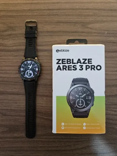 Smartwatch Zeblaze Ares 3 Pro AMOLED 1.43" IP68 Original com Película
