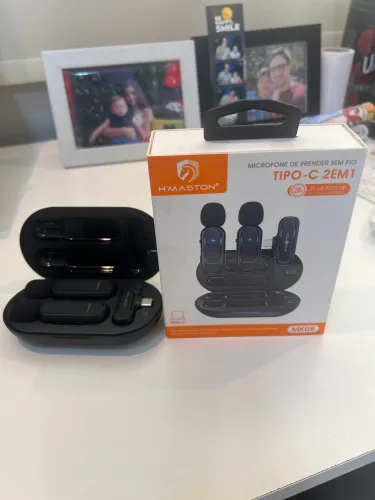 Microfone sem fio lapela hmaston tipo C