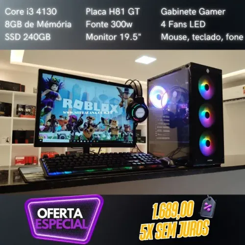 PC Gamer Para Jogar Roblox e vários Outros Jogos
