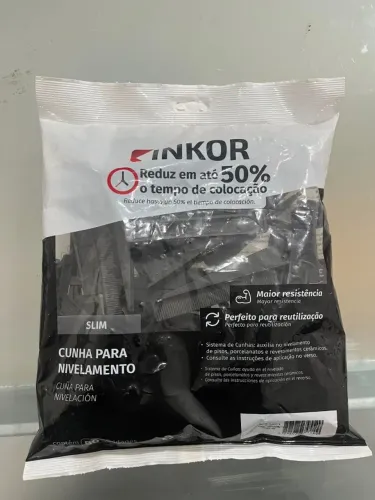 KIT COM 20 PACOTES CUNHA LARGA PARA NIVELAMENTO PLUS PACOTE 50 UNIDADES INKOR
