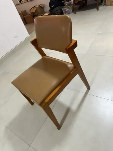 Conjunto 6 Cadeiras Jantar em couro sintético