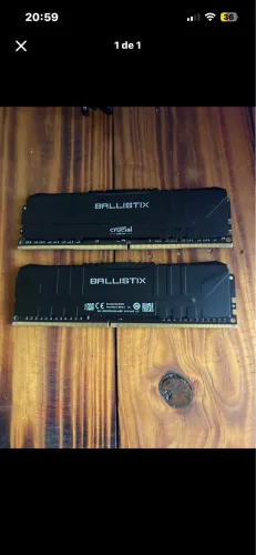 Memória ram ddr4 2x de 4gb de 2400mhz
