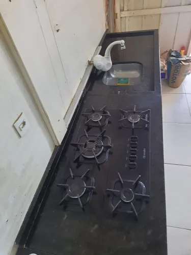 Bancada de granito preto 