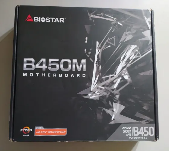 Placa Mãe AMD AM4 B450MX-S Biostar M-atx DDR4 