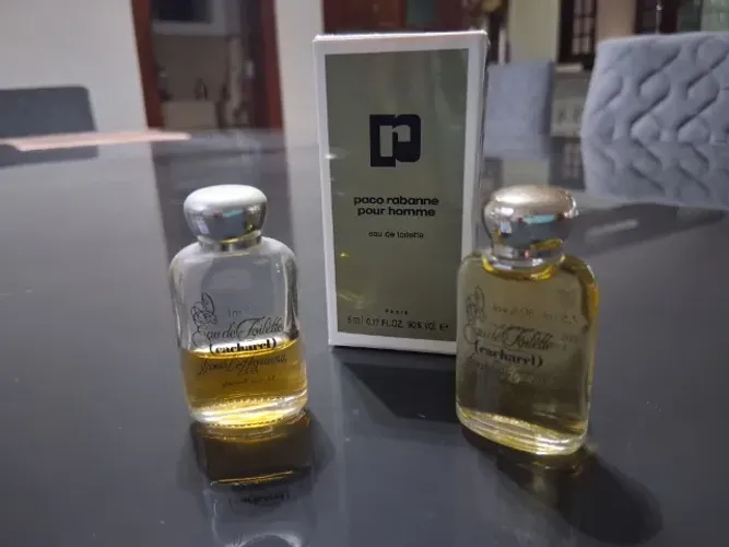 Trio de miniaturas de perfume