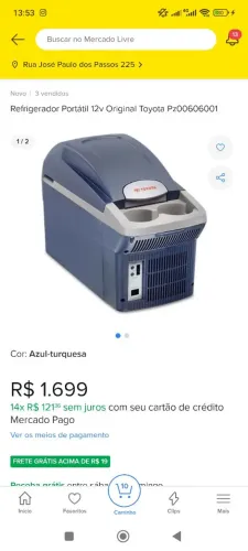 Vendo cooler da Toyota