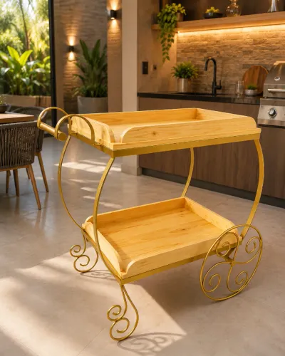 Carrinho Gourmet Decorativo