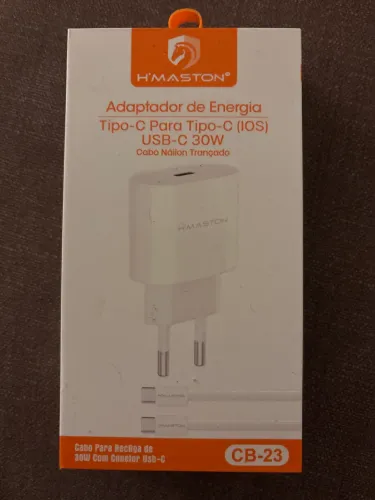 Adaptador de energia tipo C para tipo C