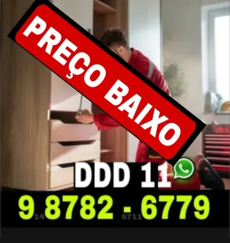 Montador de móveis com experiência em guarda-roupas, armários, closet e cômodas