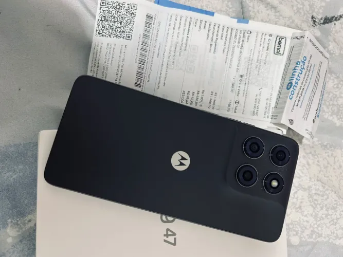 Vendo celular MotoG47 256g de memória 8g de Ram novo na caixa com nota fiscal 