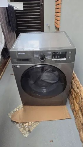 Lavadora de roupas Samsung 11kg Ecobubble grafite novíssima