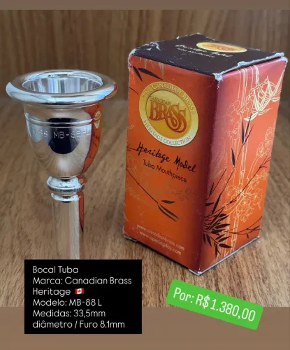 Bocal Tuba Canadian Brass MB-88 ( NOVO)