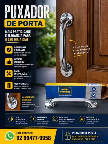 Puxador de porta 15cm