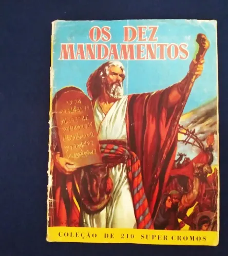 OS DEZ MANDAMENTOS - ÁLBUM DE FIGURINHAS RARIDADE COMPLETO (PRIMEIRA EDIÇÃO 1957)