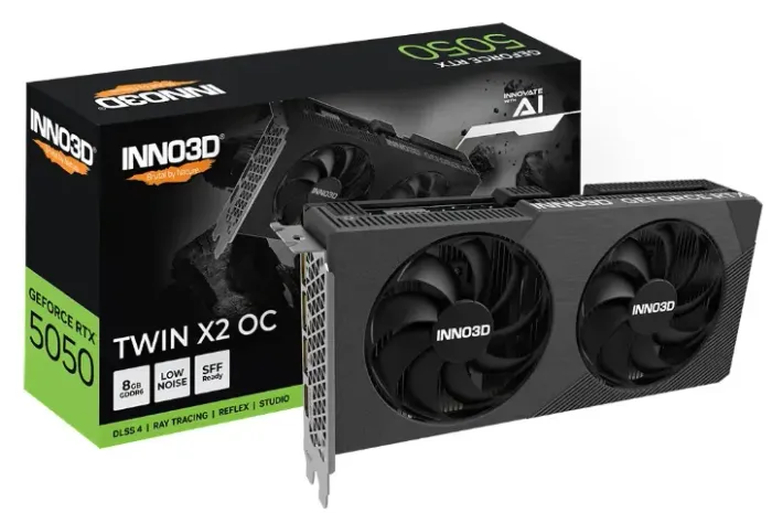 Placa De Vídeo Inno3d Rtx 5050 Twin X2 8gb Gddr6 Geforce Nvidia 4k