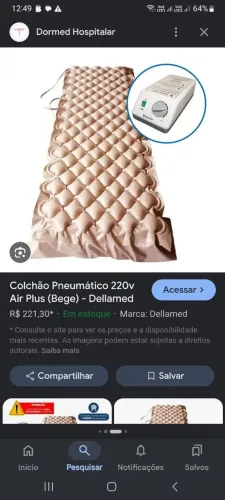 Colchão escaras