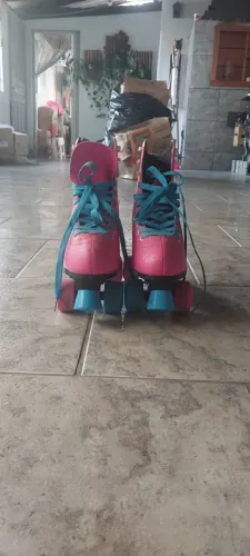Patins Retro Roller 4 Rodas Quad Tradicional Tamanho 36