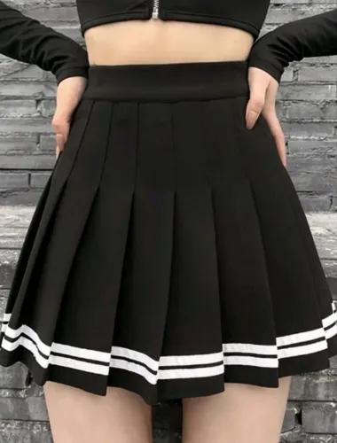 Saia plisada japonesa colegial kawaai