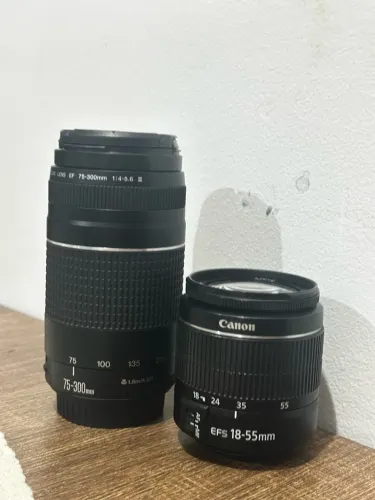 KIT DE LENTES CANON ? 18-55mm + 75-300mm