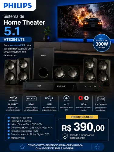 Blu-ray Home Theater 5.1 Philips