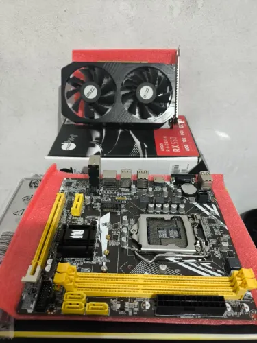 Kit Placa-mãe Revenger H61/K LGA 1155 DDR3 + Placa de Vídeo RX 550 4GB GDDR5 Dazz