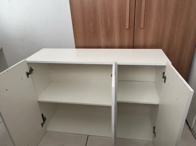Armário Branco Multiuso 3 Portas - Ótimo Estado
