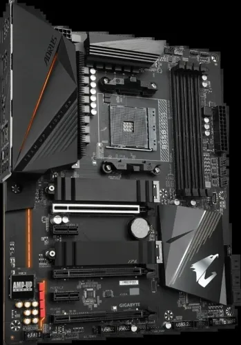 (Renz) Placa-Mãe Gigabyte Aorus Elite B550 PRO v2, AMD AM4, ATX, DDR4, Preto - Usada