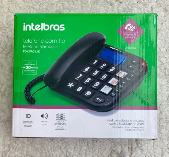 Telefone Fixo Intelbras Tok Fácil ID