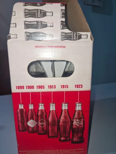 6 Garrafas Históricas Coca-Cola
