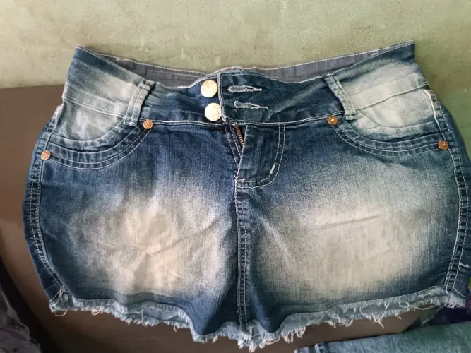 Saia jeans feminina