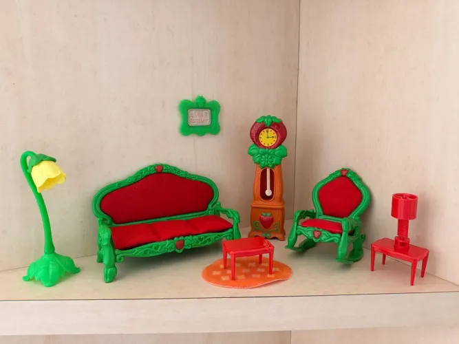Conjunto sala de estar Moranguinho anos 80