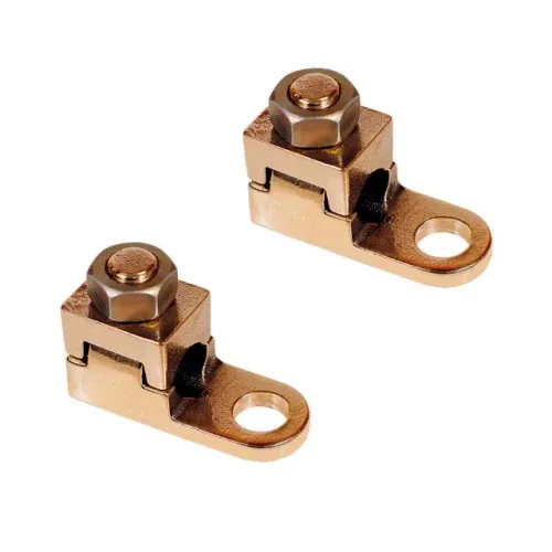 2 peças - Terminal de Pressão/Aperto 70mm² Conector Elétrico Dourado