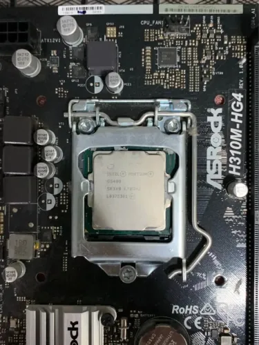 Kit Upgrade - Intel Pentium G5400 + Placa Mãe ASRock H310M-HG4 Intel LGA 1151