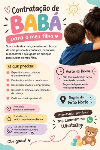 Precisasse de babá