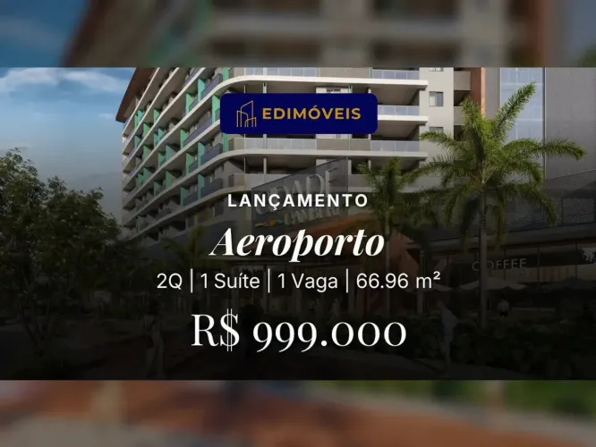 Aeroporto: Apartamento Moderno com Suíte e Varanda Venha Conhecer!