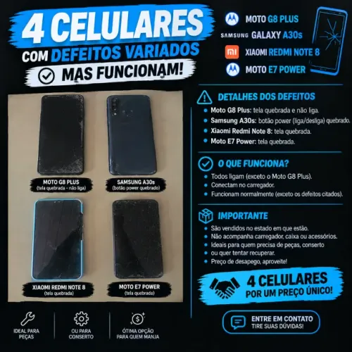 celulares com defeito